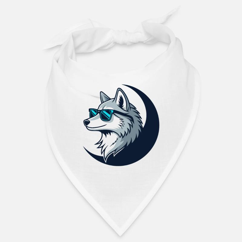 Wolf-Verspielte Sonnenbrille Bandana