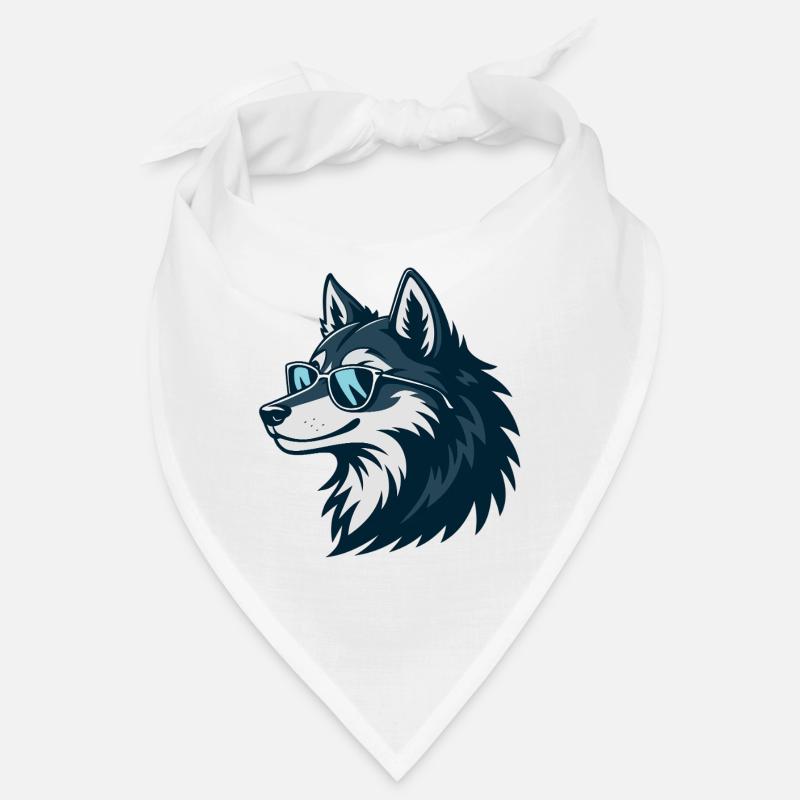 Stylish Wolf Sonnenbrille Bandana