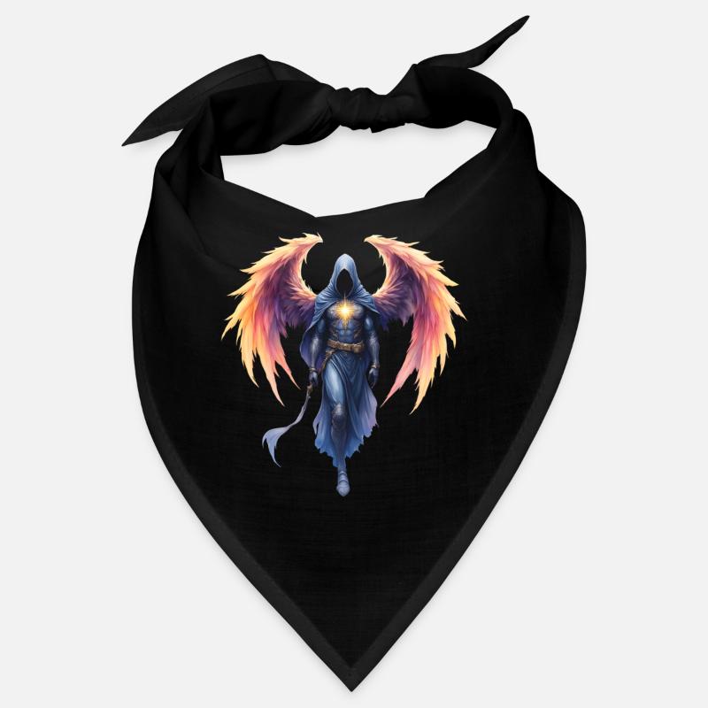 Blue Fire Winged Warrior Bandana