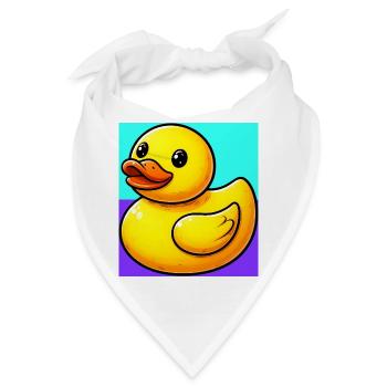 Ente Ente Ente Ente Ente - Bandana - Weiß - Vorne