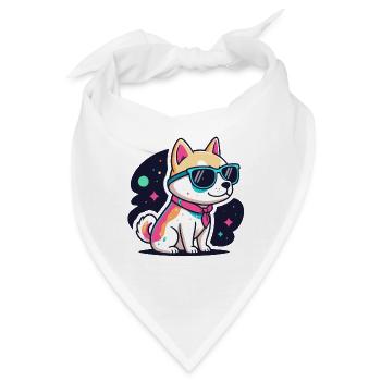 Hund Astral Neonbrille - Bandana - Weiß - Vorne