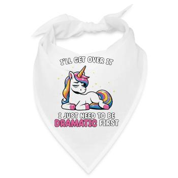 Dramatisch Erst: Einhorn Humor - Bandana - Weiß - Vorne