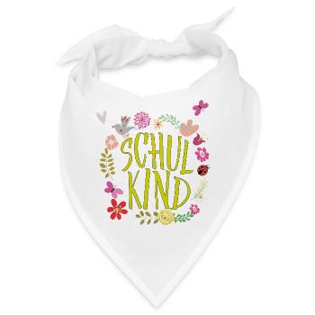 Schulkind Blumenkranz  - Bandana - Weiß - Vorne