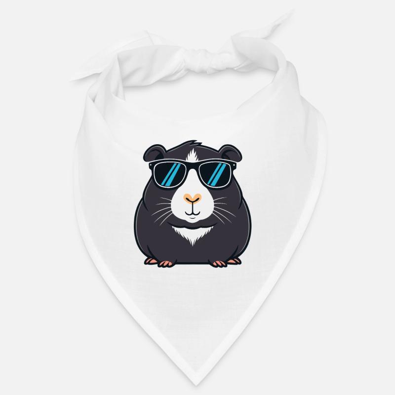 Capybara noir Cool Sunglasses Bandana