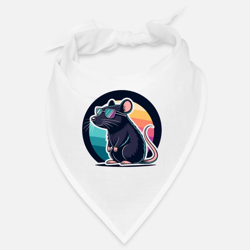 Retro Rainbow Bedtime Chic Mouse Bandana