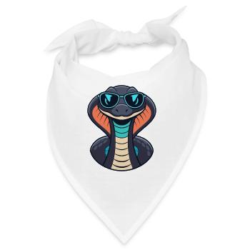 Cobra Chic Sonnenbrille - Bandana - Weiß - Vorne
