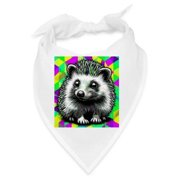 Igel - Bandana - Weiß - Vorne