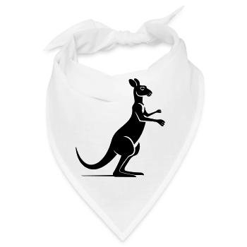 Känguru - Bandana - Weiß - Vorne