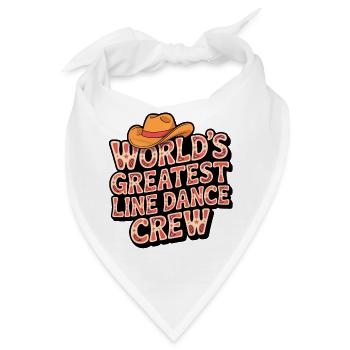 Worlds Greatest Line Dance Crew - Bandana - Weiß - Vorne