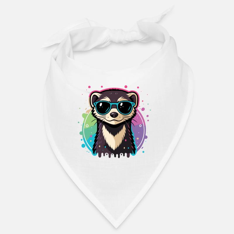 Regenbogenotterblaue Brille Bandana