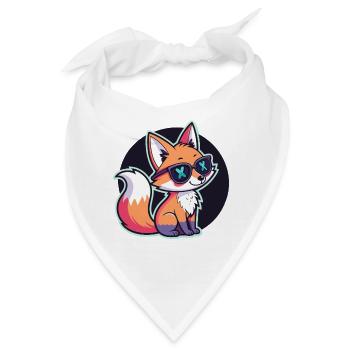 Fox Chill UV-Zeichentrickbrille - Bandana - Weiß - Vorne
