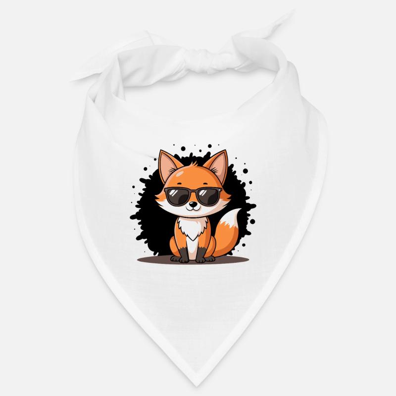 Chic Fox Black Glasses Bandana