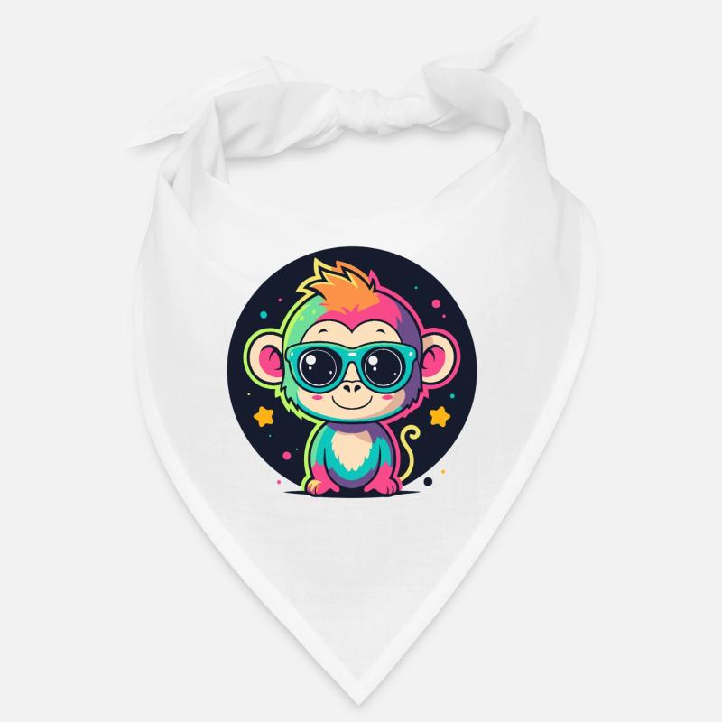 Neon-Affen-Pop-Gläser Bandana