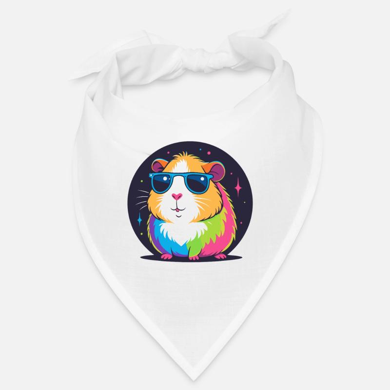 Rainbow Hamster Sunglasses Bandana