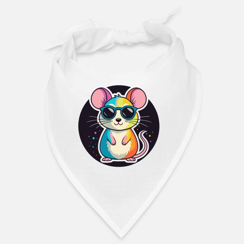 Rainbow Mouse Glasses Bandana
