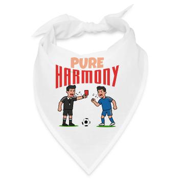 Rote Karte Rivalen im Fußballduell - Bandana - Weiß - Vorne