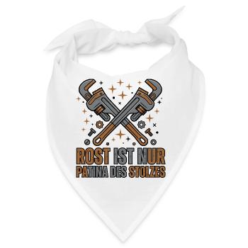 Werkzeug Restaurierung, Handwerk, Vintage - Bandana - Weiß - Vorne