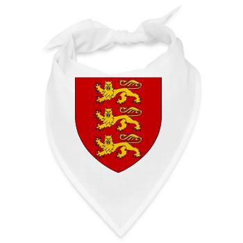 Mittelalterliches heraldisches Wappen Englands - Bandana - Weiß - Vorne