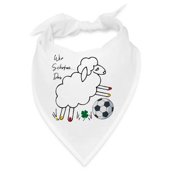 Wir Schafen das - Bandana - Weiß - Vorne