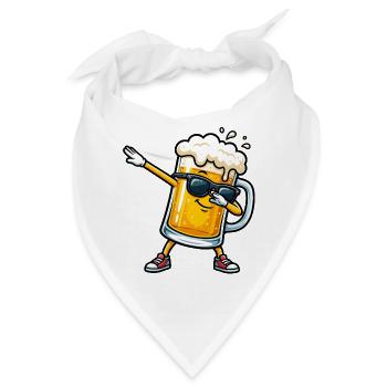 Dabbing Bierkrug - Bandana - Weiß - Vorne