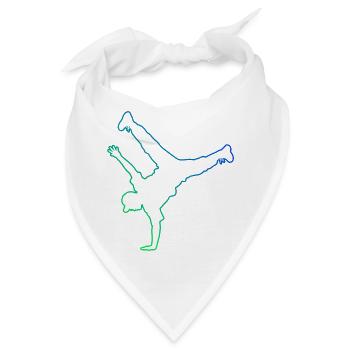 Geschenkidee für einen Breakdancer mit Streetdance - Bandana - Weiß - Vorne