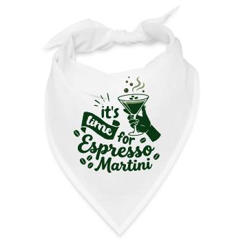 Zeit für Espresso Martini - Bandana - Weiß - Vorne