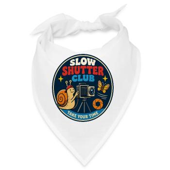 Slow Shutter Club für Fotografie-Fans - Bandana - Weiß - Vorne