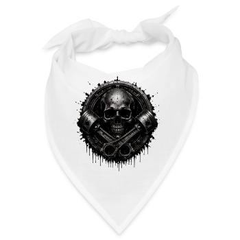  Benzin im Blut - Bandana - Weiß - Vorne