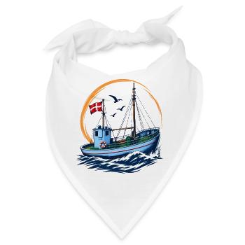 Fischereikutter - Bandana - Weiß - Vorne