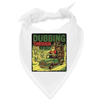 Dub Reggae Weihnachtsmann - Bandana - Weiß - Vorne