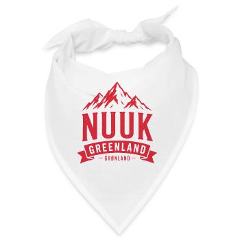 Nuuk - Greenland - Artic Ocean - Denmark - Bandana - Weiß - Vorne