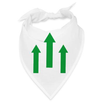 Pfeile - Bandana - Weiß - Vorne