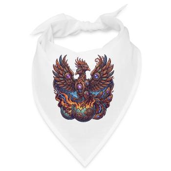 Stahlphönix der Flammen - Bandana - Weiß - Vorne