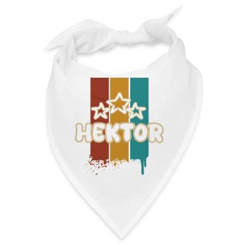 Hektor als Geschenkidee - Bandana - Weiß - Vorne