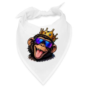 affe-krone - Bandana - Weiß - Vorne