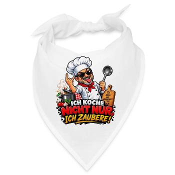 Kochzauberer – Mehr als Kochen - Bandana - Weiß - Vorne