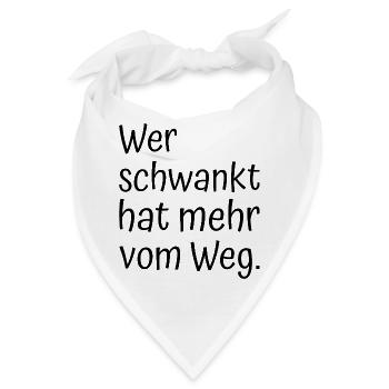 Festival Spruch - Bandana - Weiß - Vorne