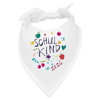 Schulkind 2026  - Bandana - Weiß - Vorne