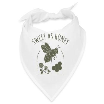 Sweet as Honey Biene im Glas Design - Bandana - Weiß - Vorne