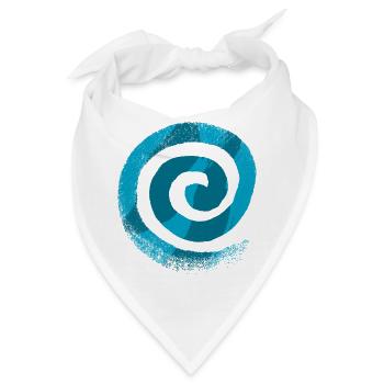Spirale - Bandana - Weiß - Vorne