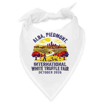 Alba Piedmont International White Truffle Fair - Bandana - Weiß - Vorne