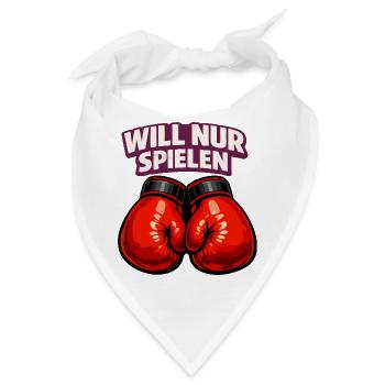 Boxer mit ironischem Statement - Bandana - Weiß - Vorne
