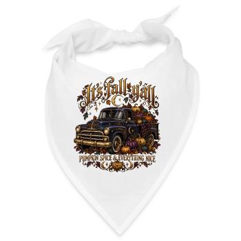 Es fällt himmlischer Lastwagen - Bandana - Weiß - Vorne