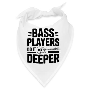 Bassisten machen es tiefer - Bandana - Weiß - Vorne