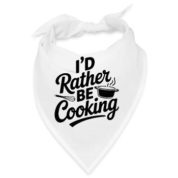 Ich würde lieber kochen - Bandana - Weiß - Vorne