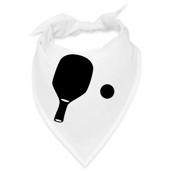 Tischtennis Spieler Geschenk - Bandana - Weiß - Vorne