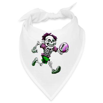 Skelett Rugby - Bandana - Weiß - Vorne