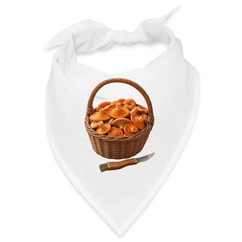 Der Pilzkorb - Bandana - Weiß - Vorne
