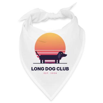 Long Dog Club - Bandana - Weiß - Vorne
