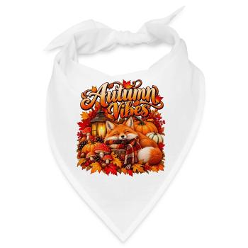 Herbststimmung Cozy Fox - Bandana - Weiß - Vorne